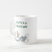 BUGS BUNNY™ Lay Down Eating Carrot Kaffeetasse (Vorderseite Links)