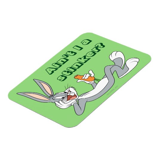 BUGS BUNNY™ Lay Down Eating Carrot Magnet (Linke Seite)