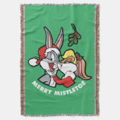 BUGS BUNNY™ & Lola "Merry Mistletoe" Decke (Vorderseite Vertikal)