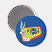 BUGS BUNNY™ LOONEY TUNES™ Retro-Patch Magnet (Vorderseite/Rückseite)