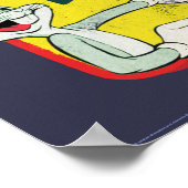 BUGS BUNNY™ LOONEY TUNES™ Retro-Patch Poster (Ecke)