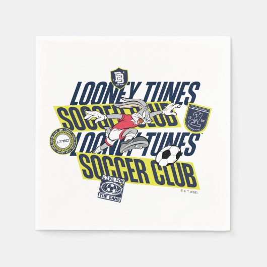 BUGS BUNNY™ LOONEY TUNES™ Soccer Club Serviette (Vorderseite)