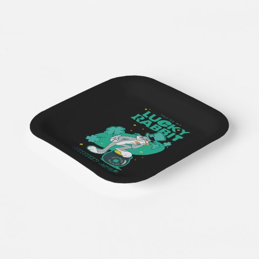 BUGS BUNNY™ Lucky Rabbit Pappteller (Gewinkelt)