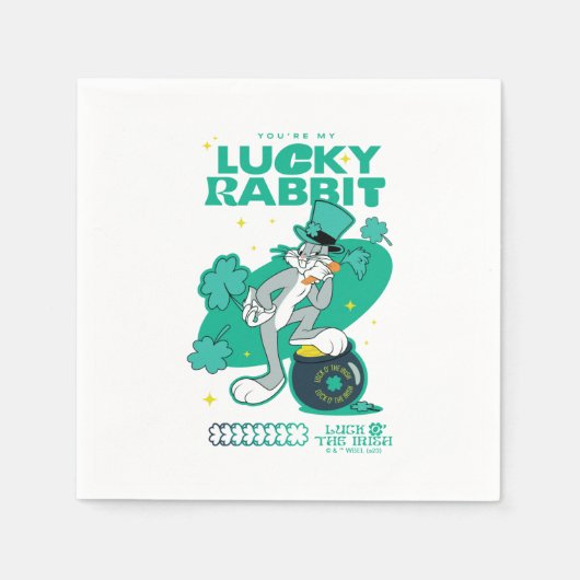 BUGS BUNNY™ Lucky Rabbit Serviette (Vorderseite)