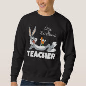 BUGS BUNNY™ Lying Down Eating Carrot Teacher Sweatshirt (Vorderseite)