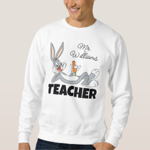 BUGS BUNNY™ Lying Down Eating Carrot Teacher Sweatshirt