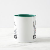 BUGS BUNNY™ Lying Down Eating Carrot Teacher Tasse (Zentrum)