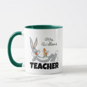 BUGS BUNNY™ Lying Down Eating Carrot Teacher Tasse (Links)