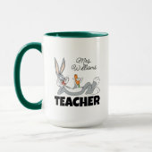 BUGS BUNNY™ Lying Down Eating Carrot Teacher Tasse (Links)