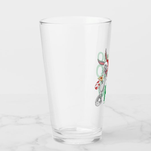 BUGS BUNNY™ mit Candy Cane Glas (Rechts)