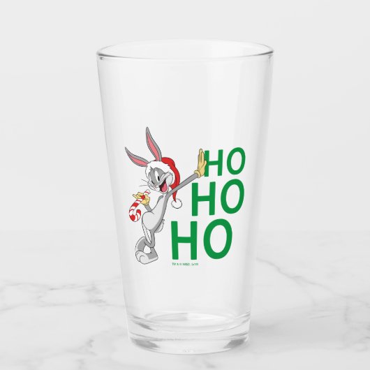 BUGS BUNNY™ mit Candy Cane Glas (Vorderseite)