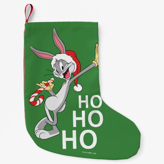 BUGS BUNNY™ mit Candy Cane Kleiner Weihnachtsstrumpf (Vorderseite)
