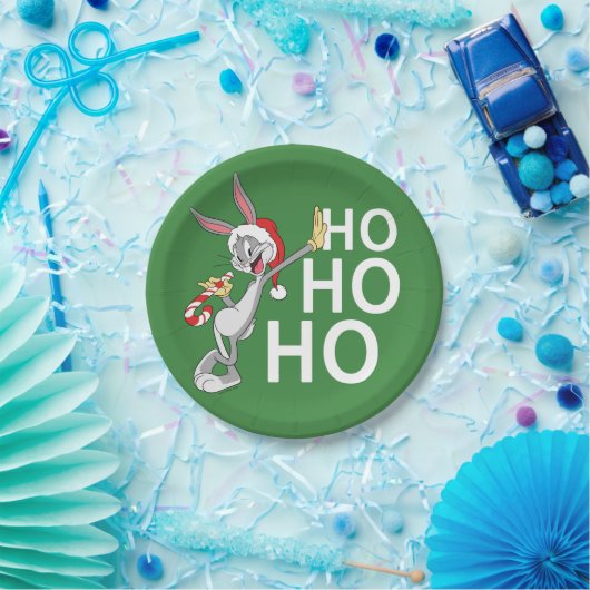 BUGS BUNNY™ mit Candy Cane Pappteller (Party)