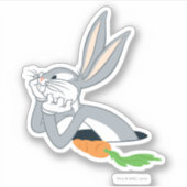 BUGS BUNNY™ mit Karotte Aufkleber (Vorderseite)