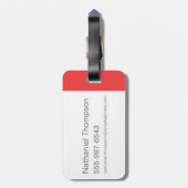 BUGS BUNNY™ mit Karotte Gepäckanhänger (Rückseite vertikal)