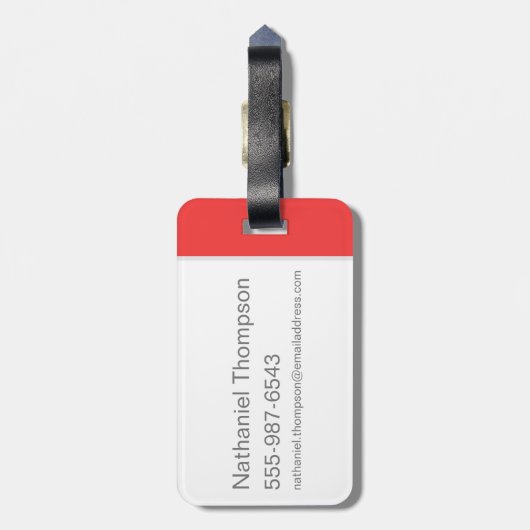 BUGS BUNNY™ mit Karotte Gepäckanhänger (Rückseite vertikal)