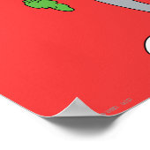 BUGS BUNNY™ mit Karotte Poster (Ecke)