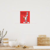 BUGS BUNNY™ mit Karotte Poster (Küche)