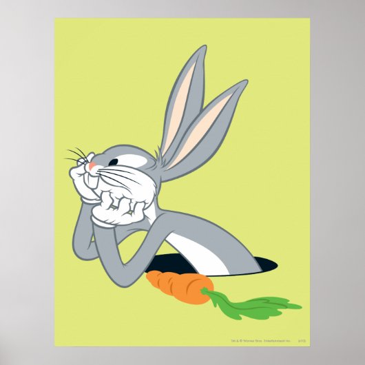 BUGS BUNNY™ mit Karotte Poster (Vorne)
