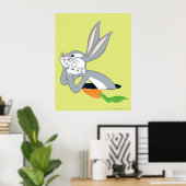 BUGS BUNNY™ mit Karotte Poster (Heimbüro)