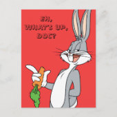 BUGS BUNNY™ mit Karotte Postkarte (Vorderseite)