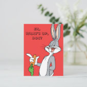 BUGS BUNNY™ mit Karotte Postkarte (Stehend Vorderseite)
