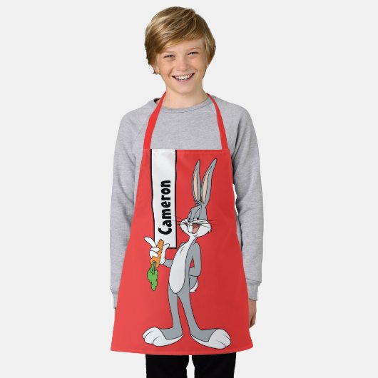 BUGS BUNNY™ mit Karotte Schürze (Getragen)