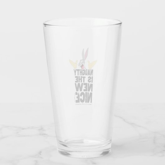 BUGS BUNNY™ "Naughty is the new Nice" Glas (Rückseite)
