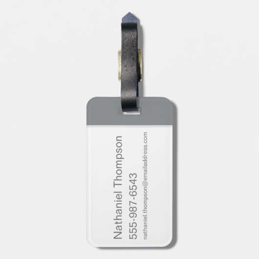 BUGS BUNNY™ Peeking Out Pocket Gepäckanhänger (Rückseite vertikal)