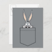 BUGS BUNNY™ Peeking Out Pocket Postkarte (Vorne/Hinten)