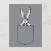 BUGS BUNNY™ Peeking Out Pocket Postkarte (Vorderseite)