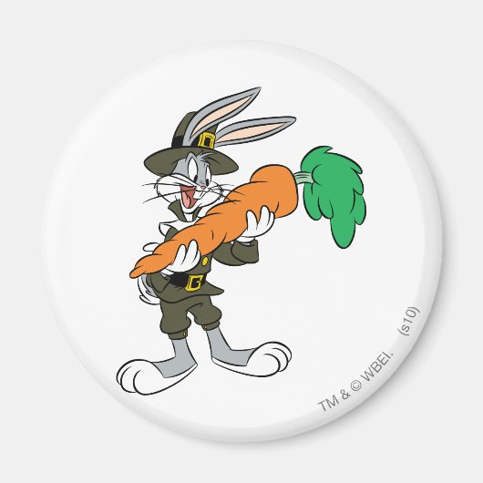 BUGS BUNNY™ Pilgrim Erntedank Carrot Magnet (Vorne)