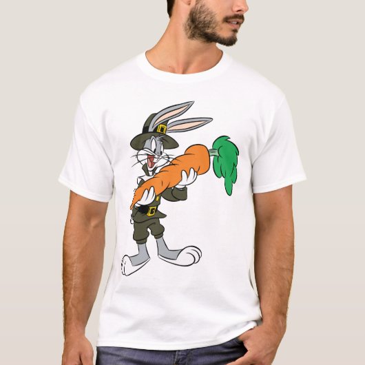 BUGS BUNNY™ Pilgrim Erntedank Carrot T-Shirt (Vorderseite)