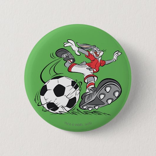 BUGS BUNNY™ Playing Soccer Button (Vorderseite)