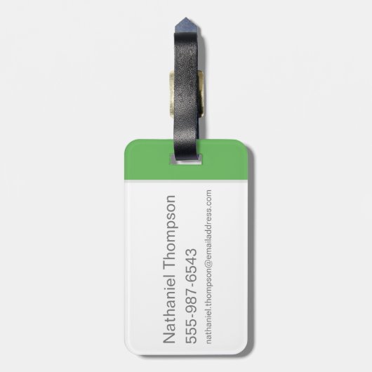 BUGS BUNNY™ Playing Soccer Gepäckanhänger (Rückseite vertikal)