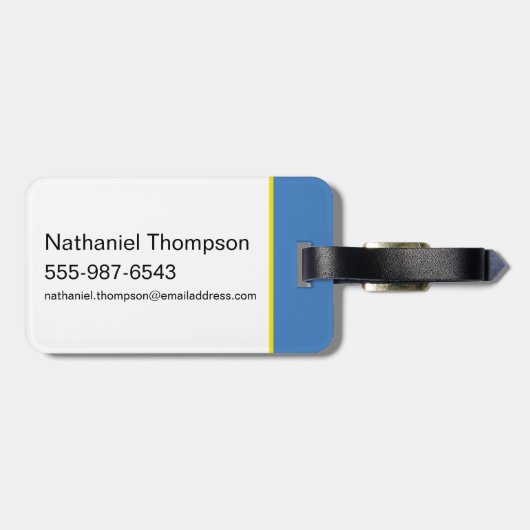 BUGS BUNNY™ Prix - Mein bestes Leben leben Gepäckanhänger (Rückseite horizontal)