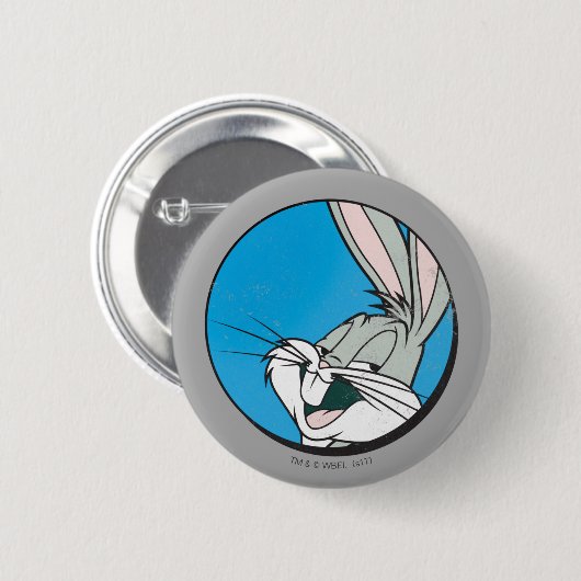 BUGS BUNNY™ Retro Blue Patch Button (Vorne & Hinten)