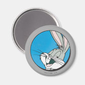 BUGS BUNNY™ Retro Blue Patch Magnet (Vorderseite/Rückseite)