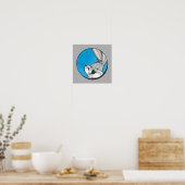 BUGS BUNNY™ Retro Blue Patch Poster (Küche)