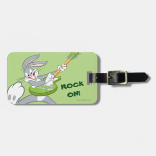 BUGS BUNNY™ Rocking auf Gitarre Gepäckanhänger