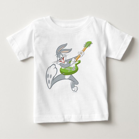 BUGS BUNNY™ Rocking on Gitarre Baby T-shirt (Vorderseite)