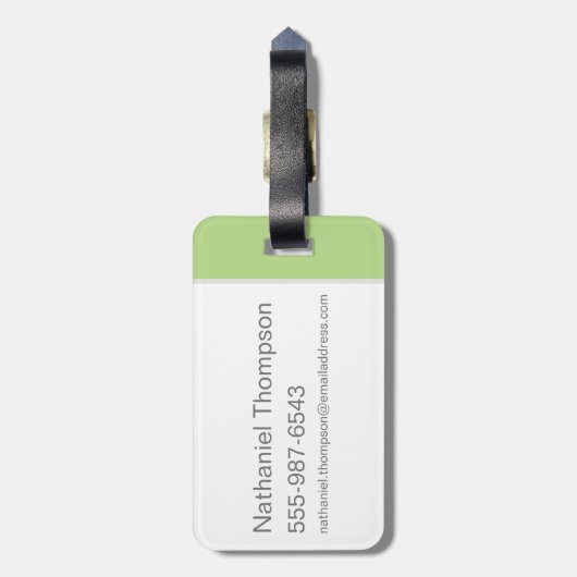 BUGS BUNNY™ Rocking on Gitarre Gepäckanhänger (Rückseite vertikal)