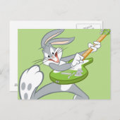 BUGS BUNNY™ Rocking on Gitarre Postkarte (Vorne/Hinten)