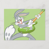 BUGS BUNNY™ Rocking on Gitarre Postkarte (Vorderseite)