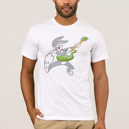 BUGS BUNNY™ Rocking on Gitarre T-Shirt (Vorderseite)
