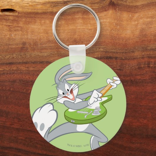 BUGS BUNNY™ Rocking On Guitar Schlüsselanhänger (Vorderseite)