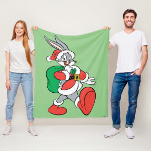 BUGS BUNNY™ Santa Fleecedecke