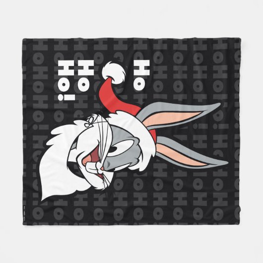 BUGS BUNNY™ Santa "Ho Ho Ho Ho!" Fleecedecke (Vorderseite (Horizontal))
