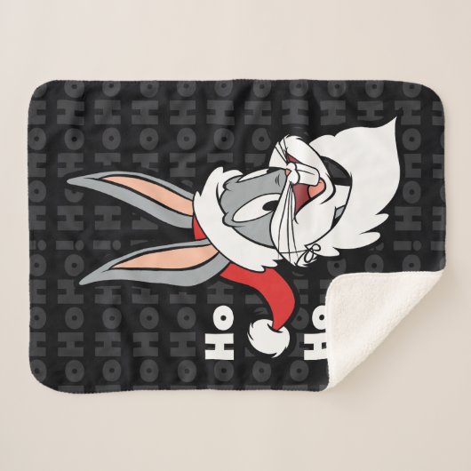 BUGS BUNNY™ Santa "Ho Ho Ho Ho!" Sherpadecke (Vorderseite (Horizontal))