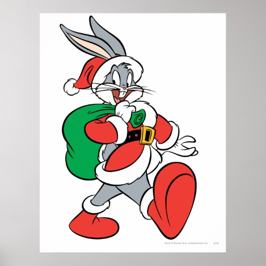BUGS BUNNY™ Santa Poster (Vorne)